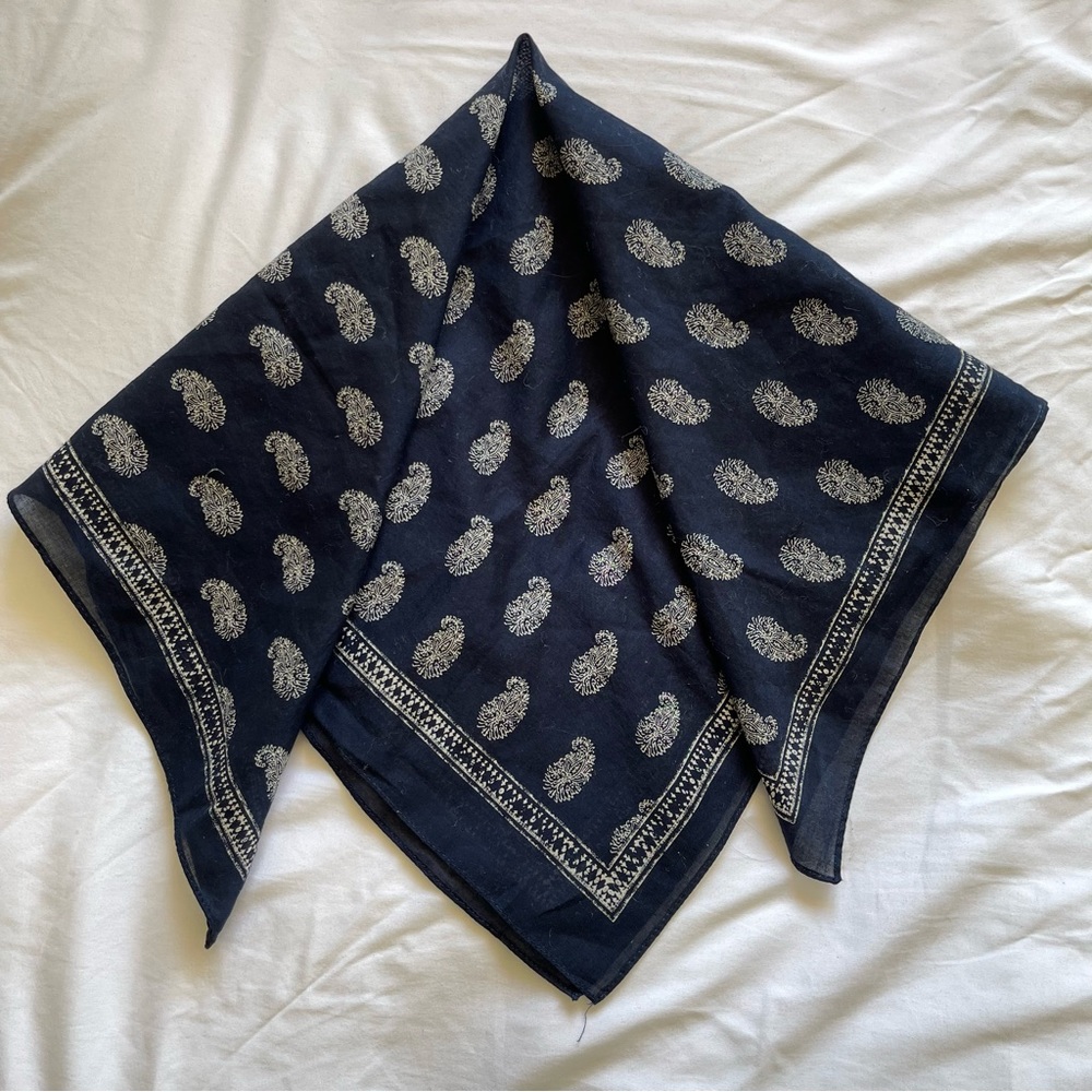 Madewell | Paisley Print Bandana | Navy | OS